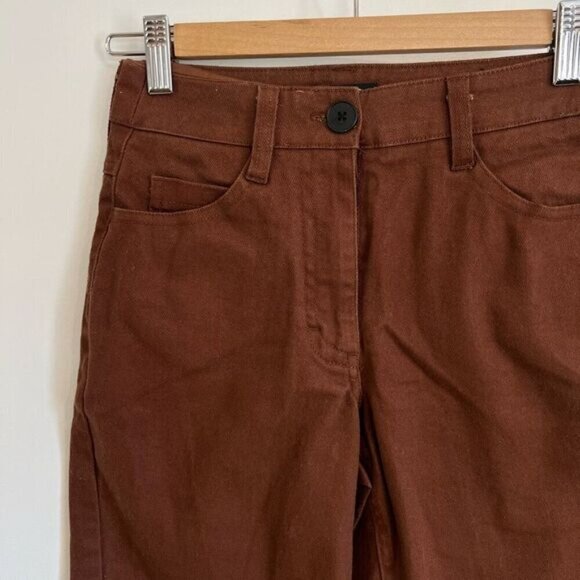 Frank and Oak Amelia Pants Vintage Fit Women’s 00 Brown Balloon Pockets Retro - Picture 2 of 15